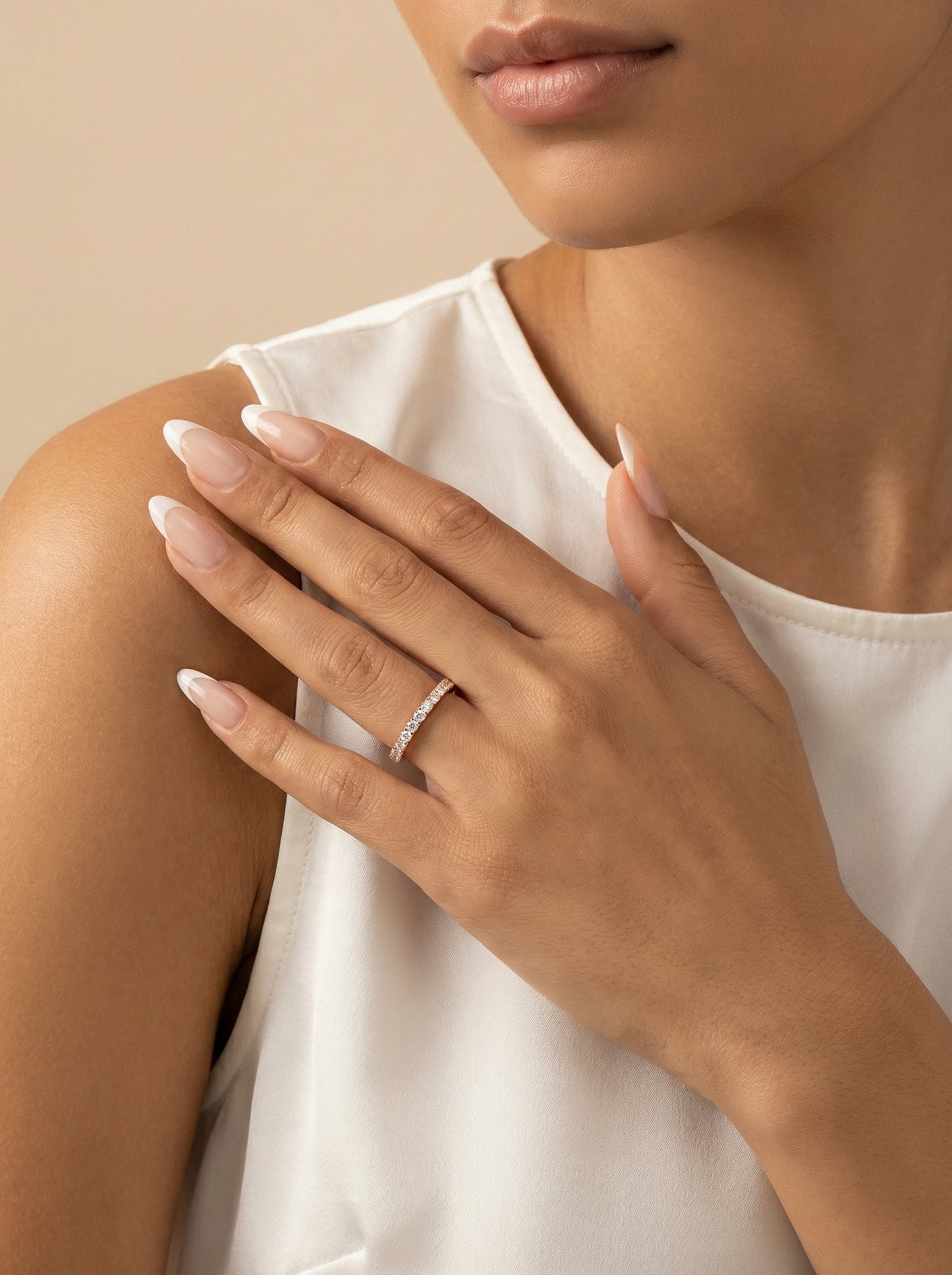 Auksinis žiedas su cirkoniais PMZ129