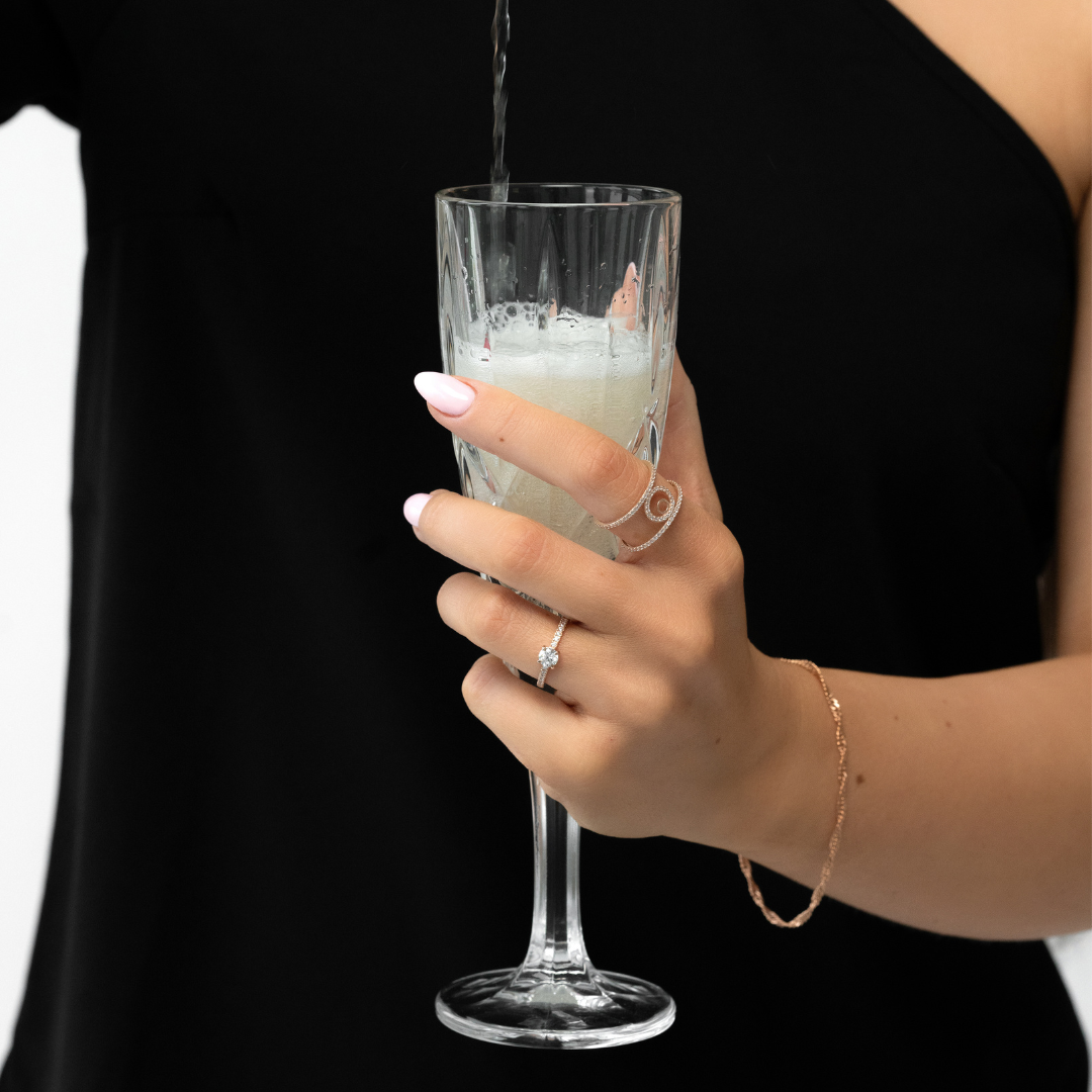 Auksinis žiedas su cirkoniais NEU007