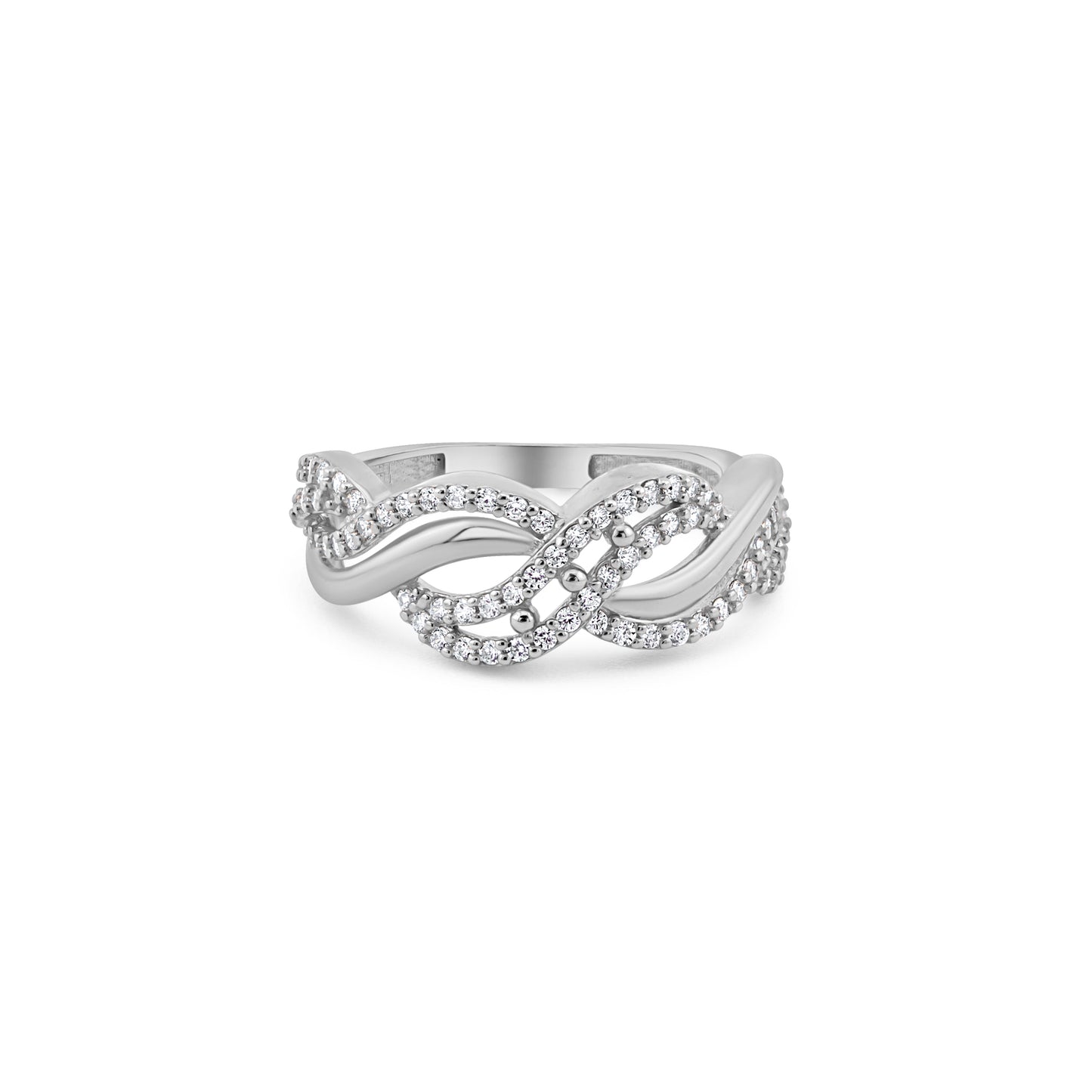 Auksinis žiedas su cirkoniais AA10