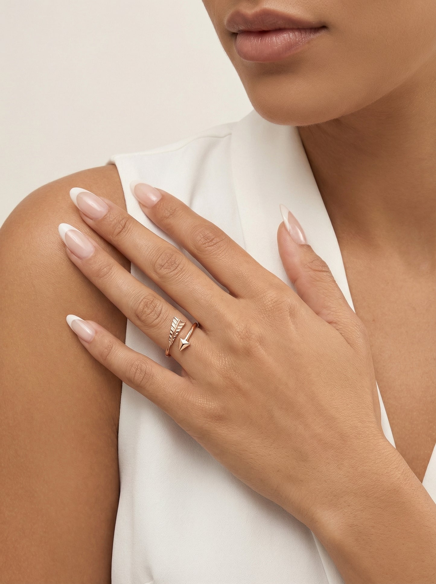 Atviras strėlės formos žiedas PMZ159