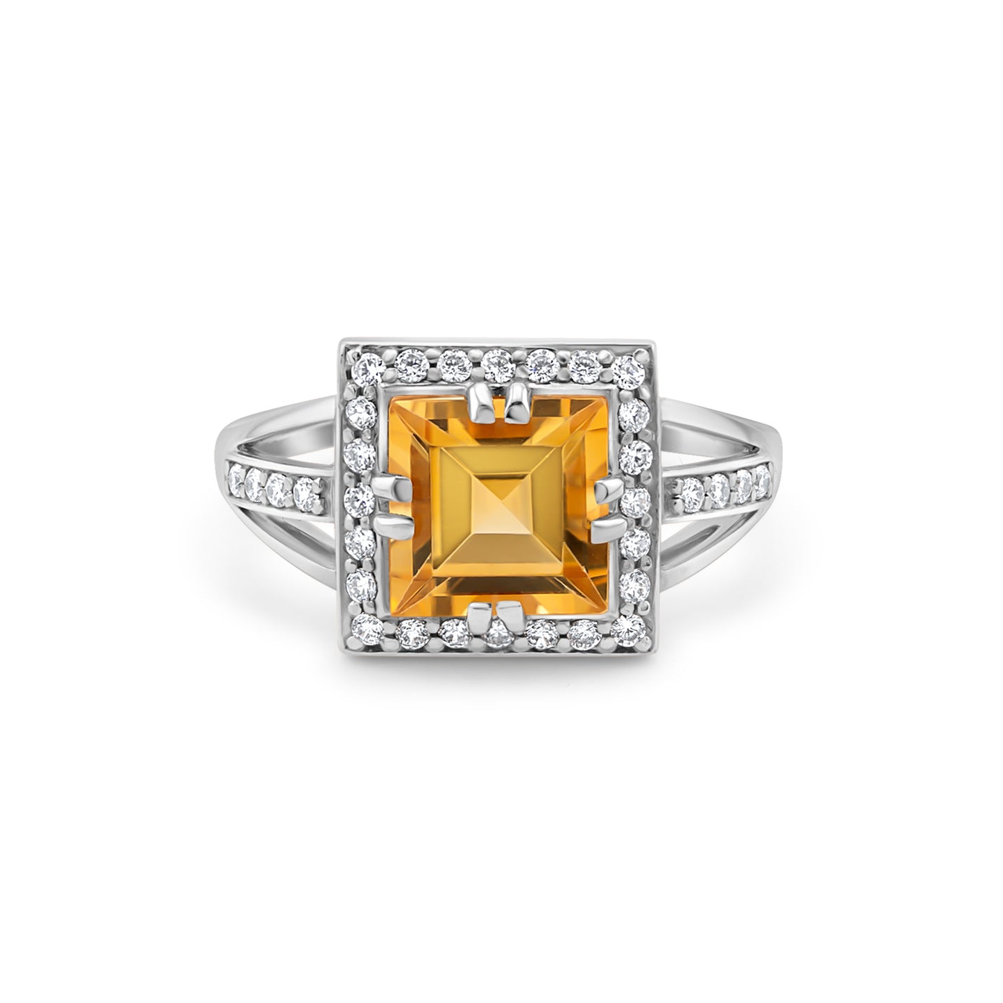 Auksinis žiedas su natūraliais akmenimis ir cirkoniais NAZ106