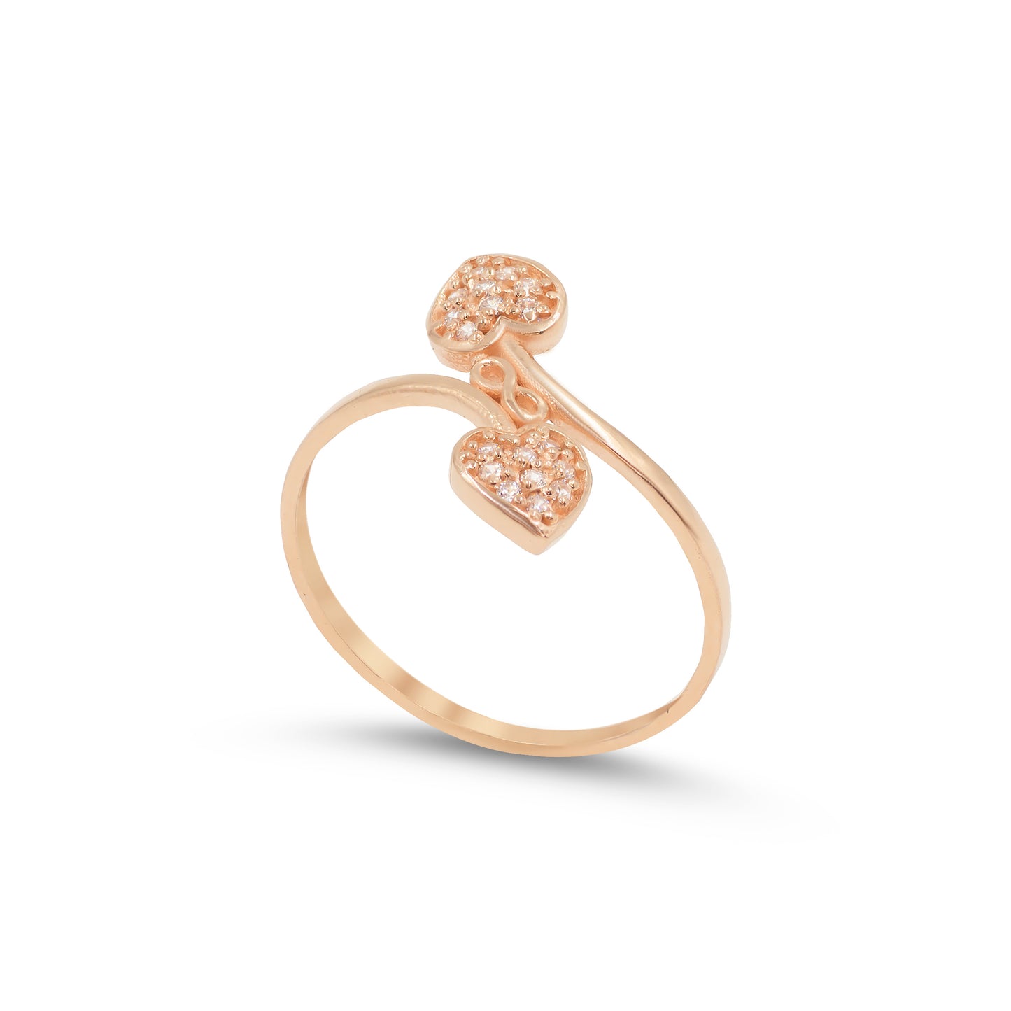 Auksinis žiedas su cirkoniais TUR0002