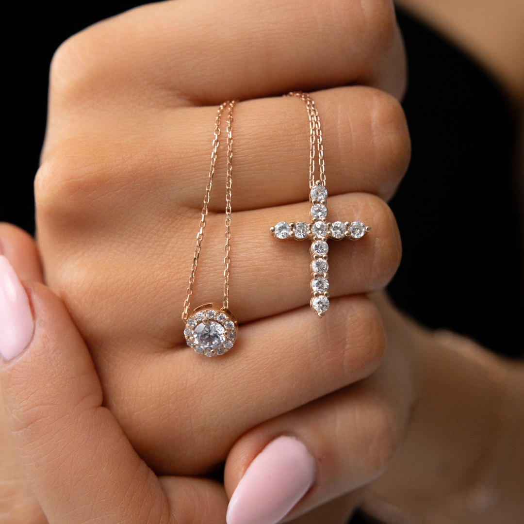 Auksinis pakabukas su grandinėle PCA100