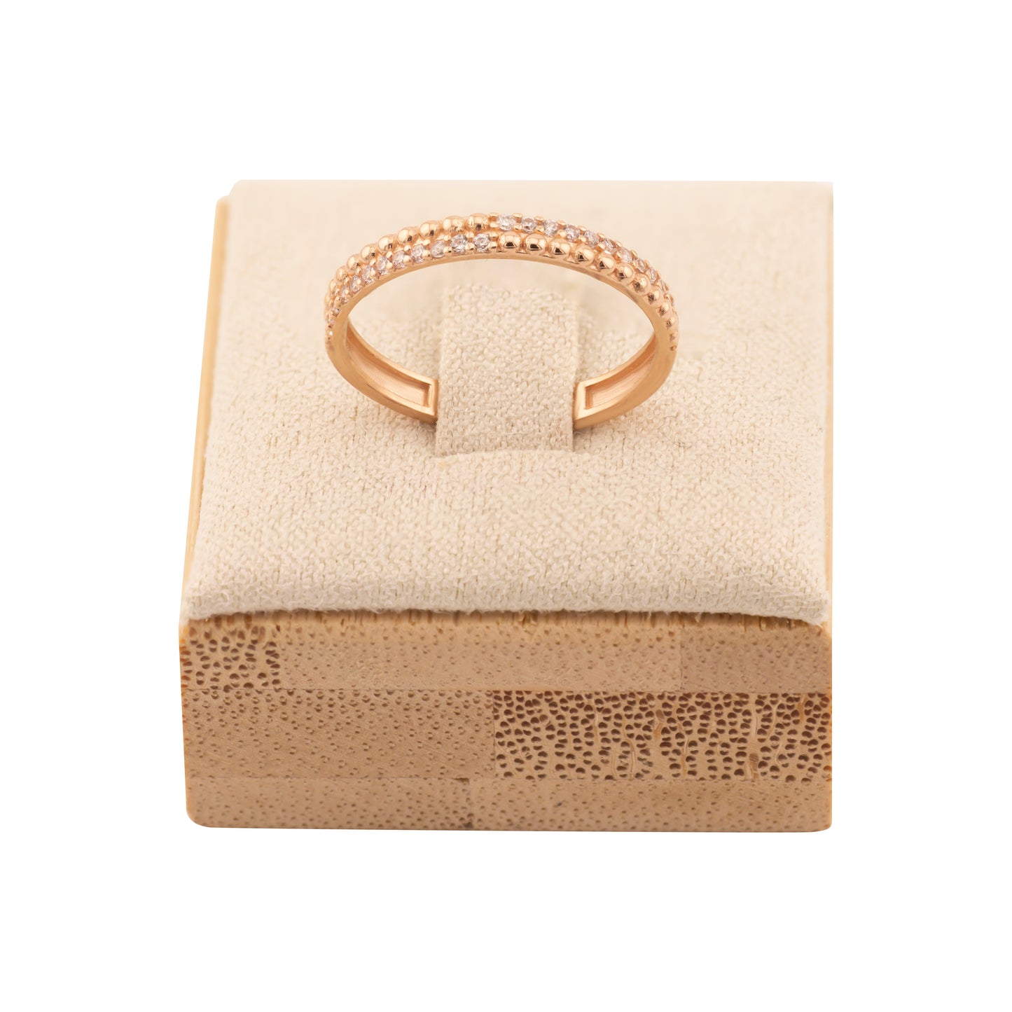 Auksinis žiedas su cirkoniais AUD014