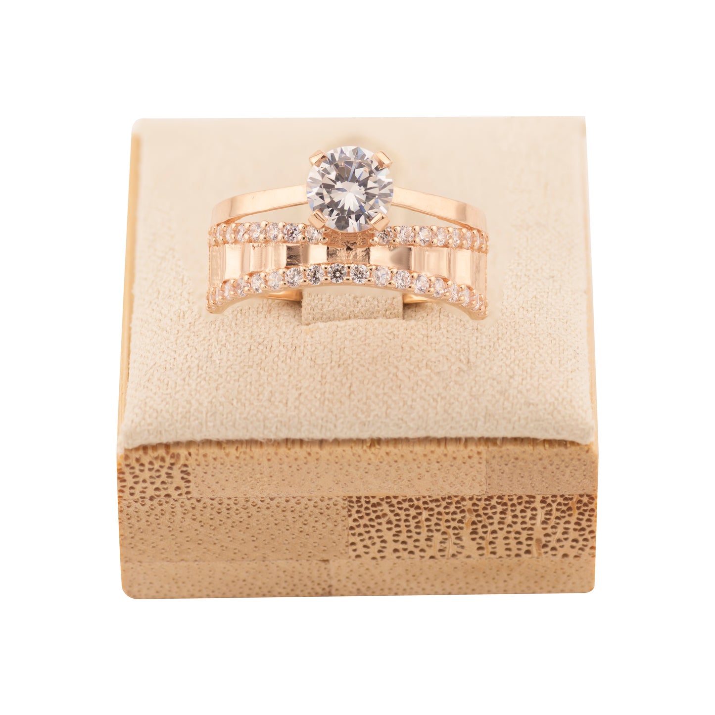 Auksinis žiedas su cirkoniais AUD0018