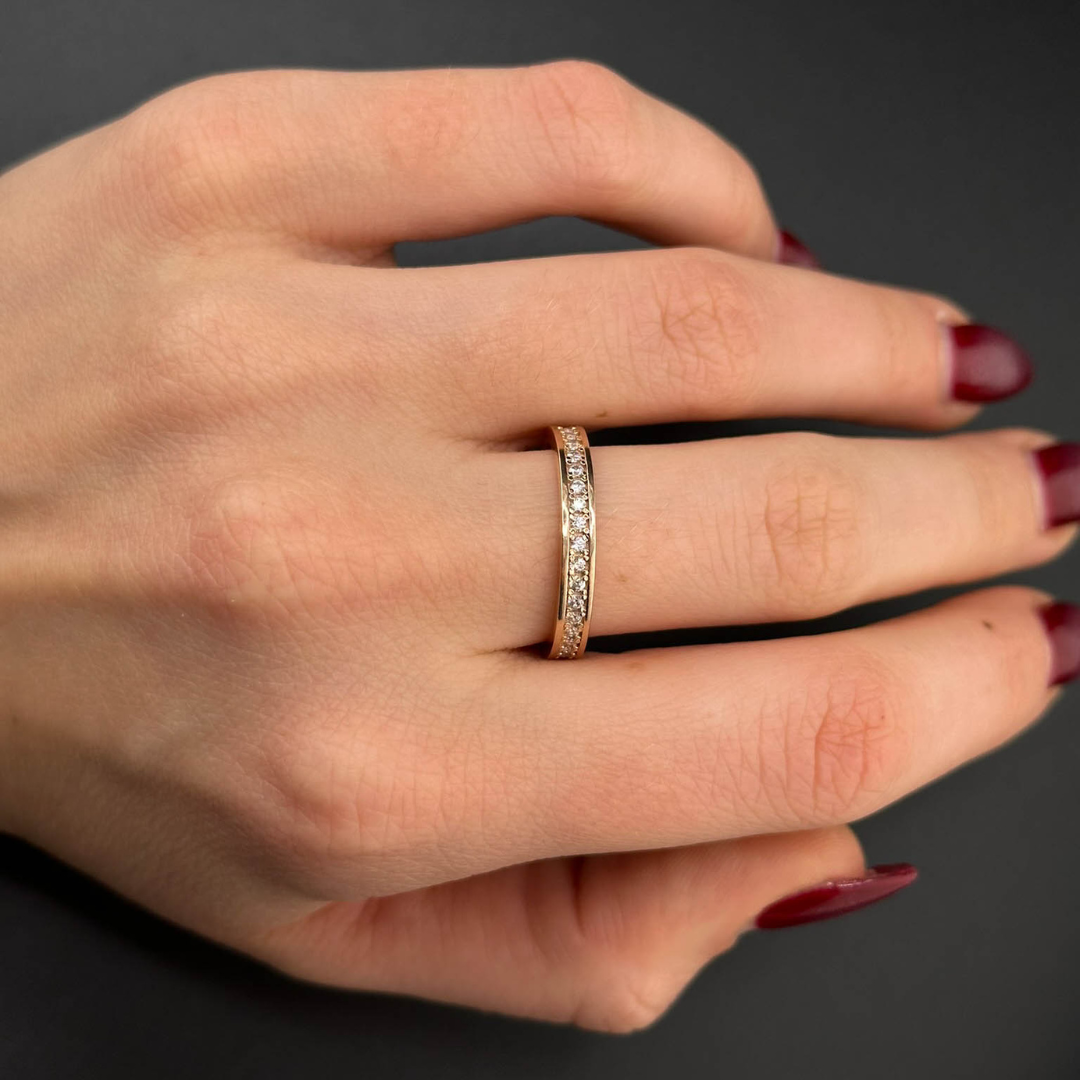 Auksinis žiedas "juostelė" PMZ127