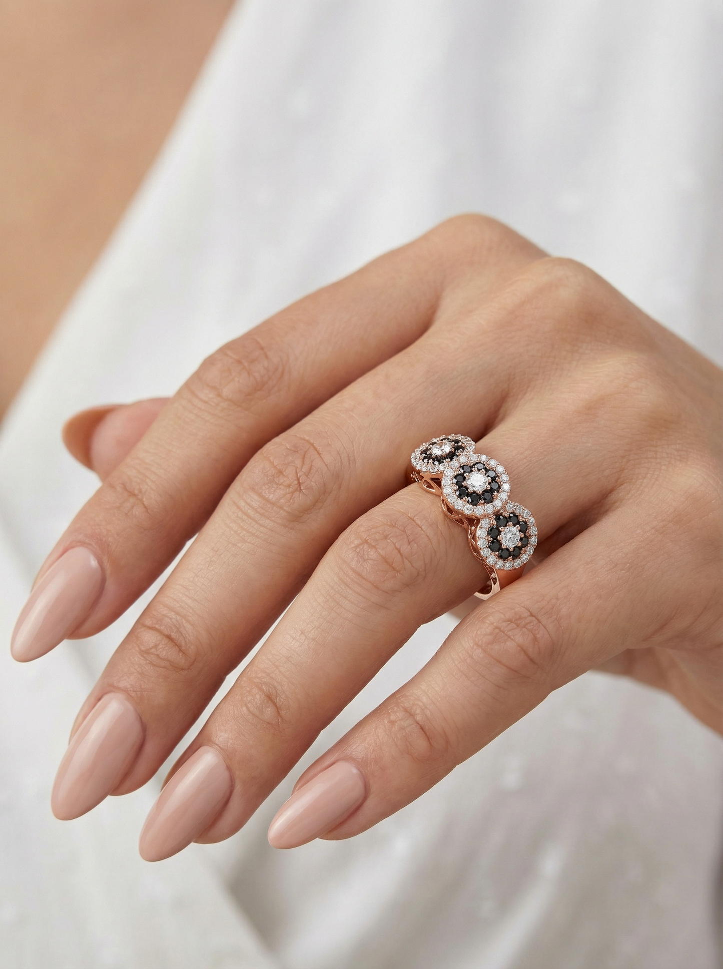 Auksinis žiedas su cirkoniais BUA015