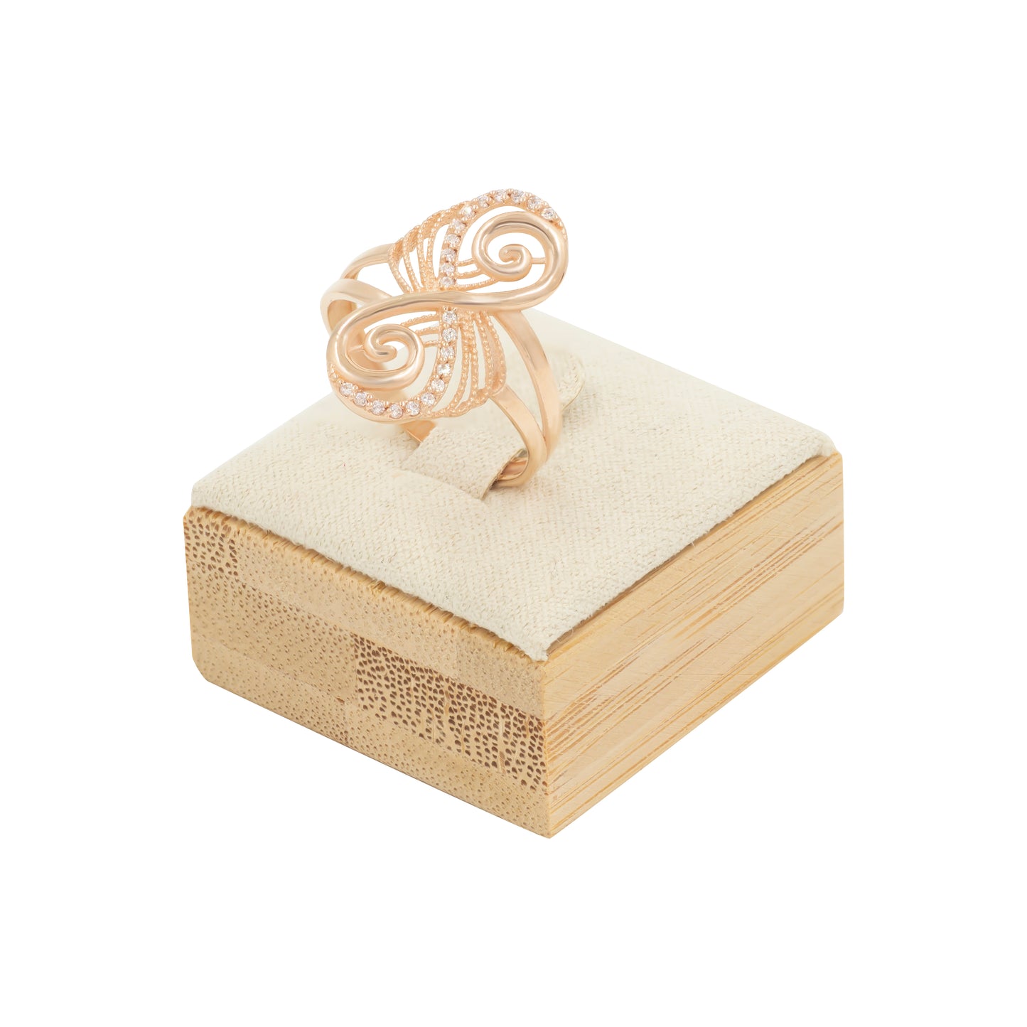 Auksinis žiedas su cirkoniais ZUR0049