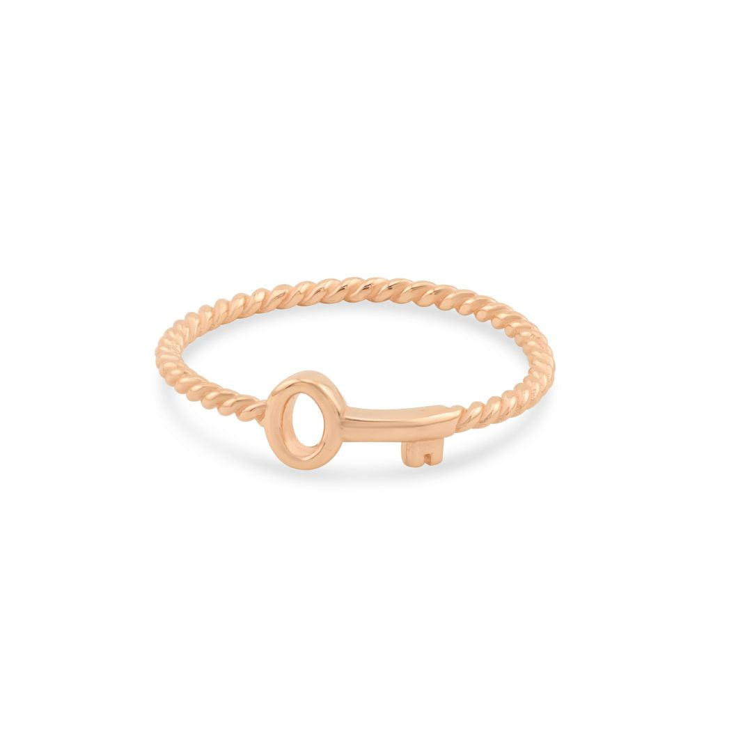 Auksinis rakto formos žiedas PMZ152