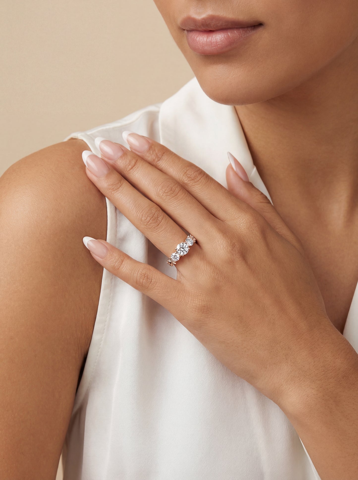 Auksinis žiedas su cirkoniais PMZ103