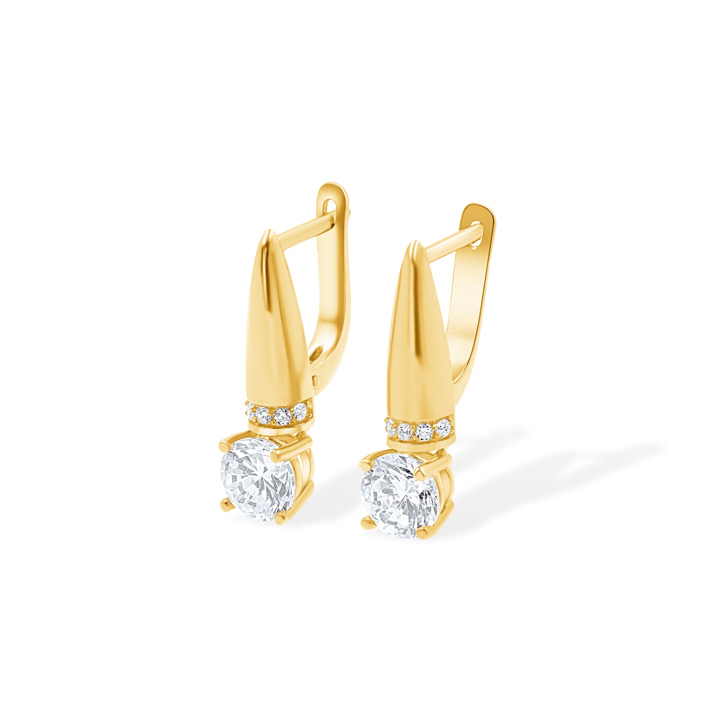 Auksiniai auskarai su cirkoniais ZUR0039