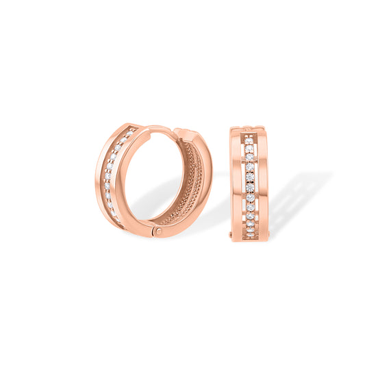 Auksiniai auskarai su cirkoniais AUM129