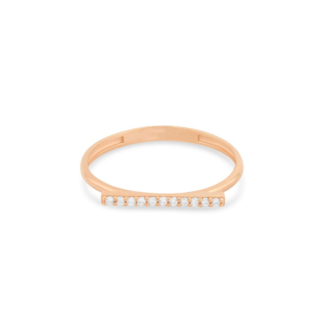 Minimalistinis auksinis žiedas PMZ149