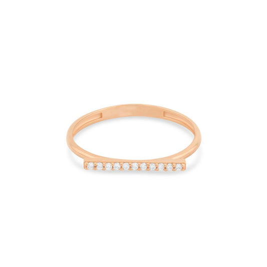 Minimalistinis auksinis žiedas PMZ149