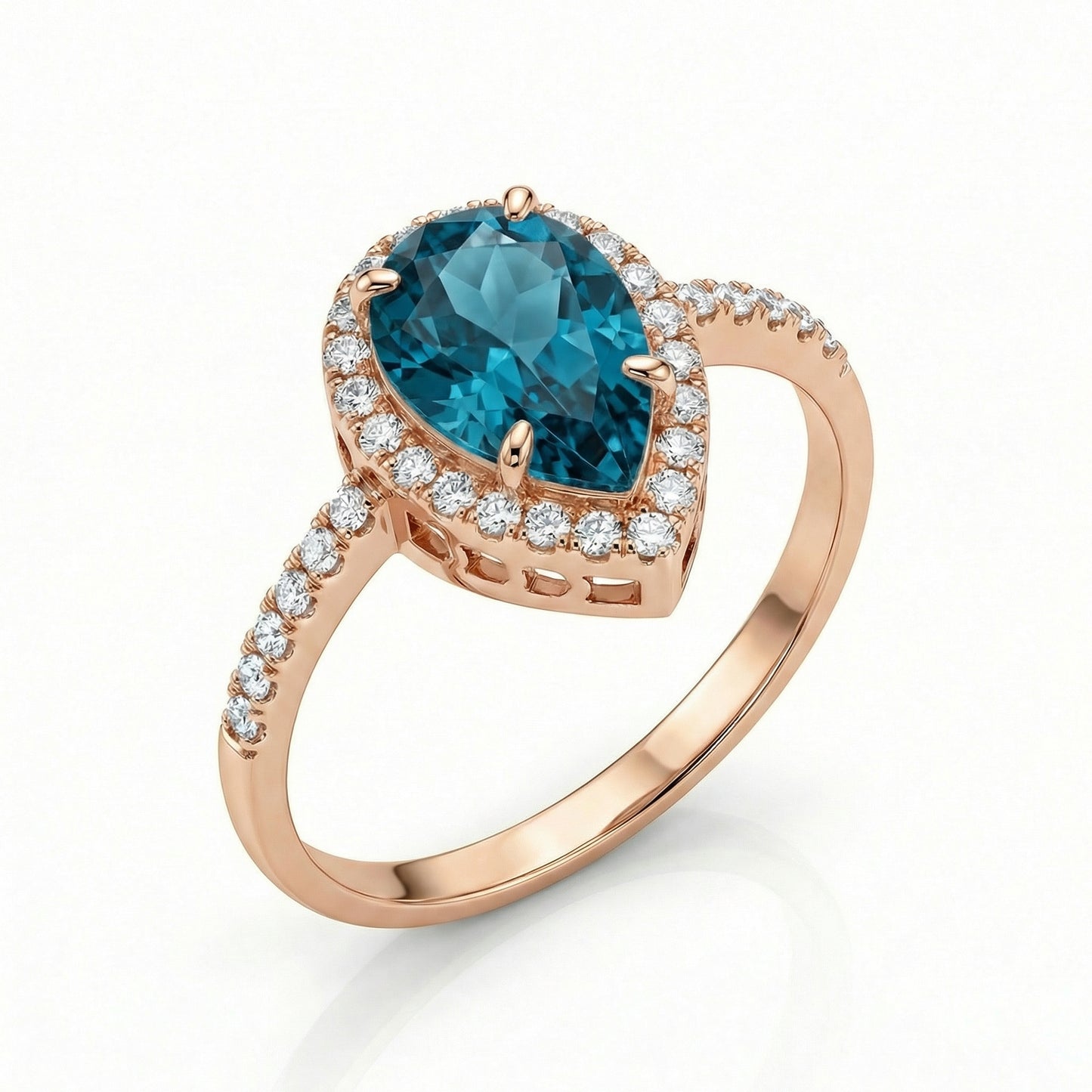 Auksinis žiedas su natūraliais akmenimis ir cirkoniais NAZ100