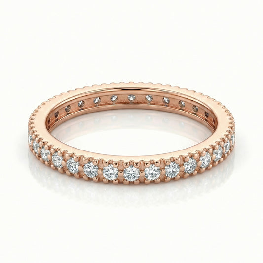 Auksinis žiedas su baltais cirkoniais AUD0035