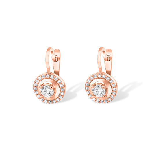 Halo dizaino auksiniai auskarai TUA0047