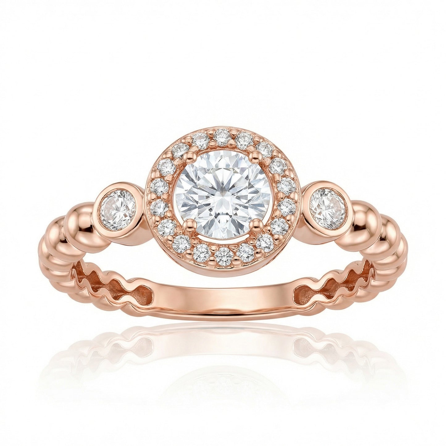 Auksinis žiedas su cirkoniais TUR0014