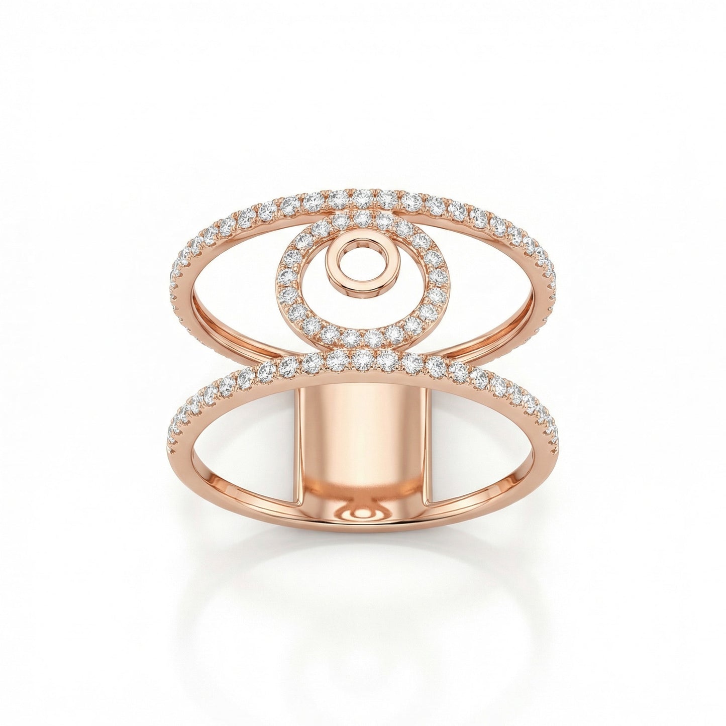 Auksinis žiedas su cirkoniais NEU007