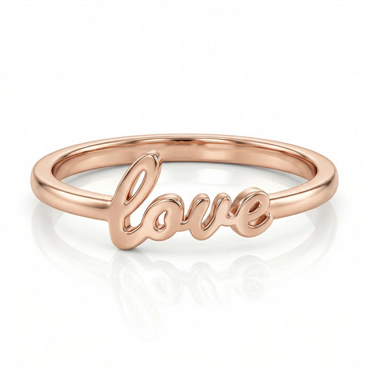 Auksinis žiedas „Love“ PMZ155