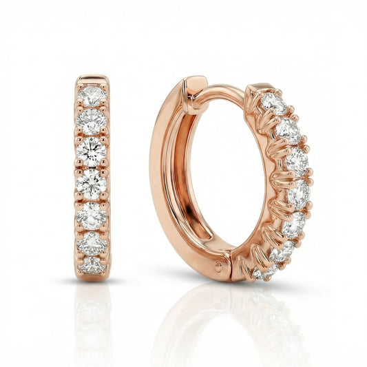 Auksiniai auskarai su cirkoniais AUM101