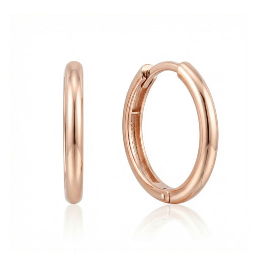 Apvalūs auksiniai auskarai AUM144