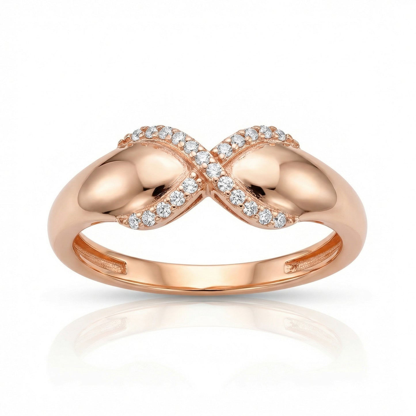 Auksinis žiedas su cirkoniais AA9