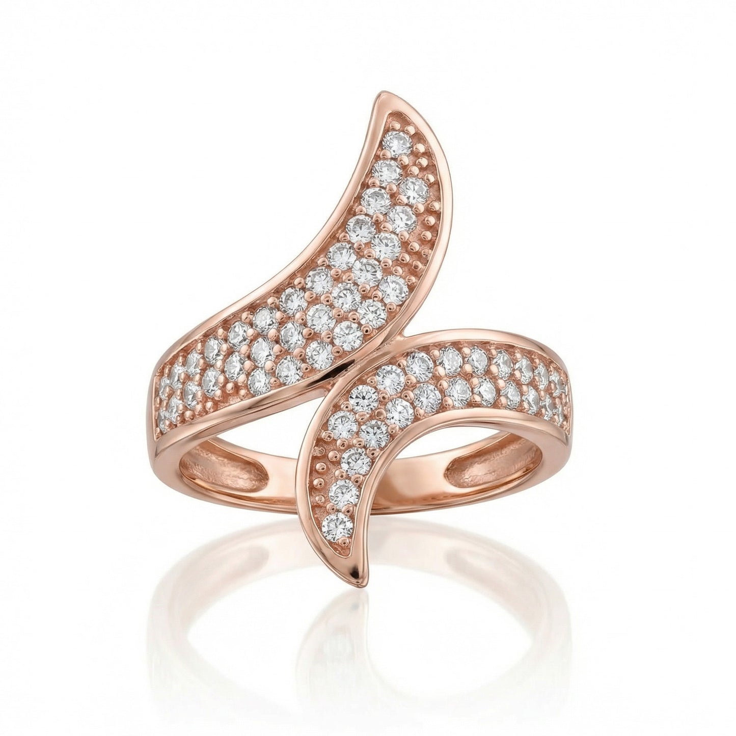 Auksinis žiedas su cirkoniais AA7