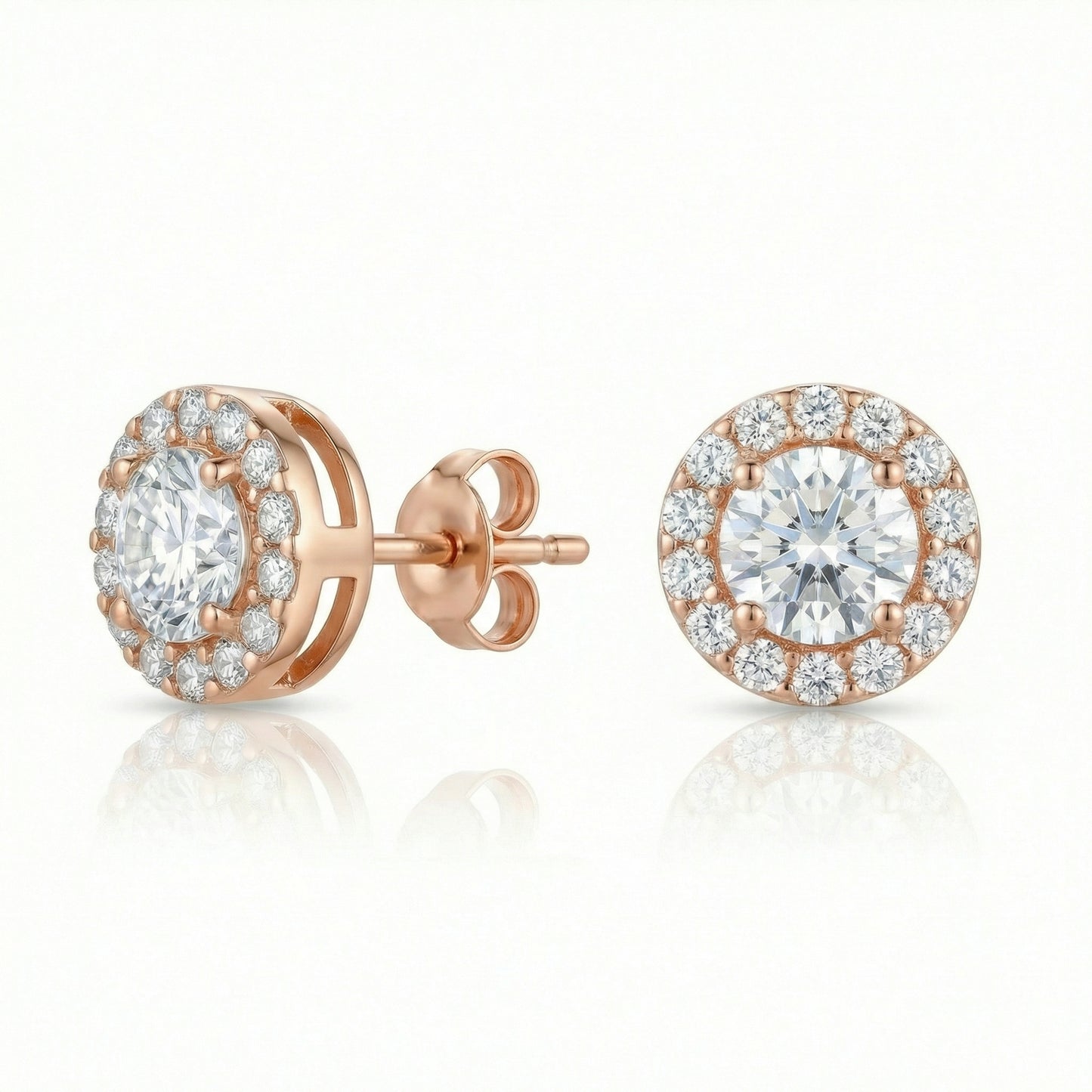 Auksiniai auskarai su cirkoniais CUA0032