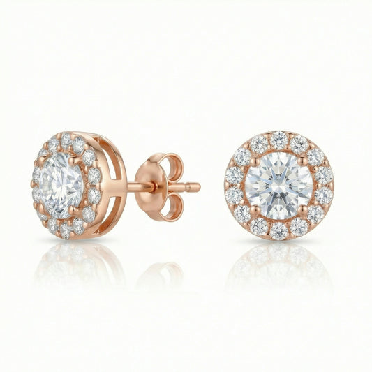 Auksiniai auskarai su cirkoniais CUA0032