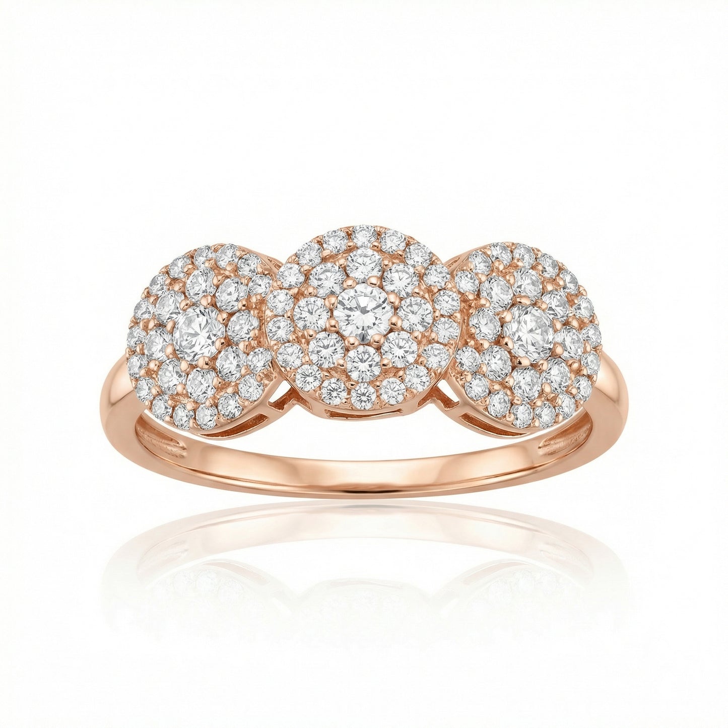 Auksinis žiedas su cirkoniais BUA015