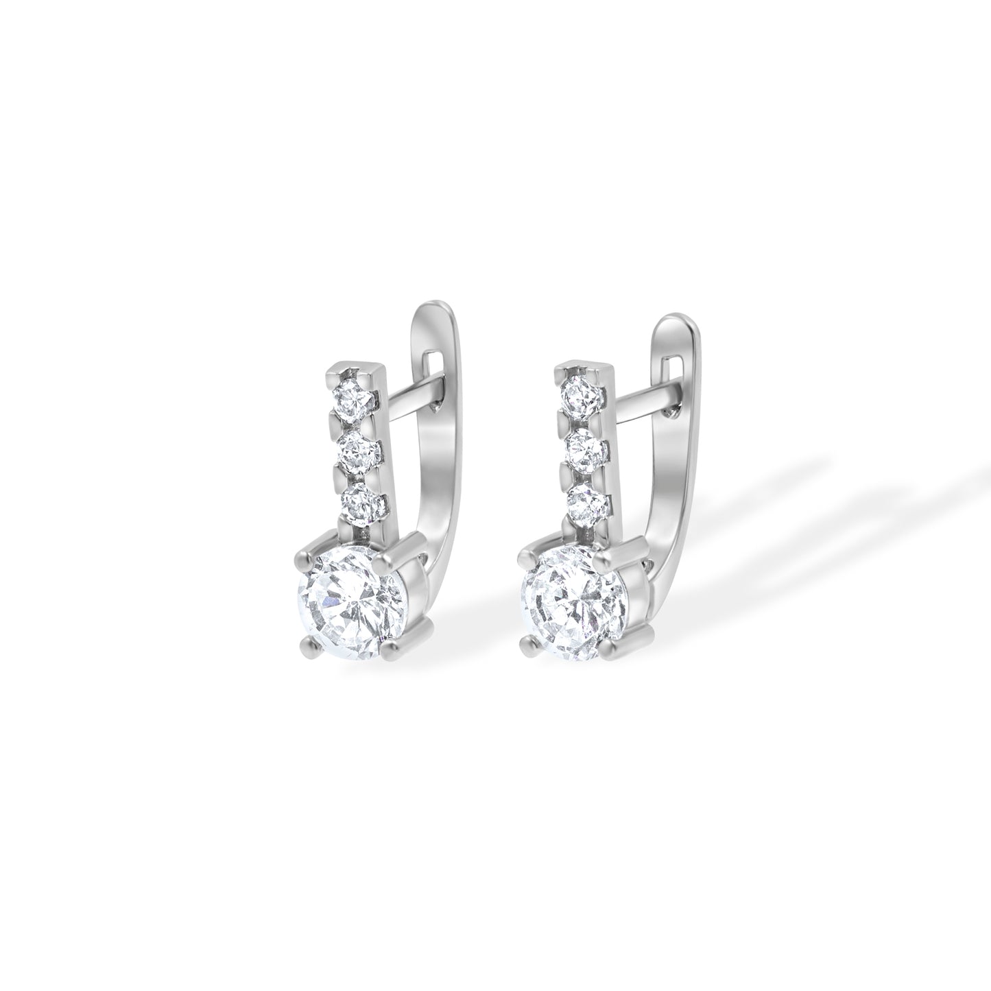 Auksiniai auskarai su cirkoniais AA1031