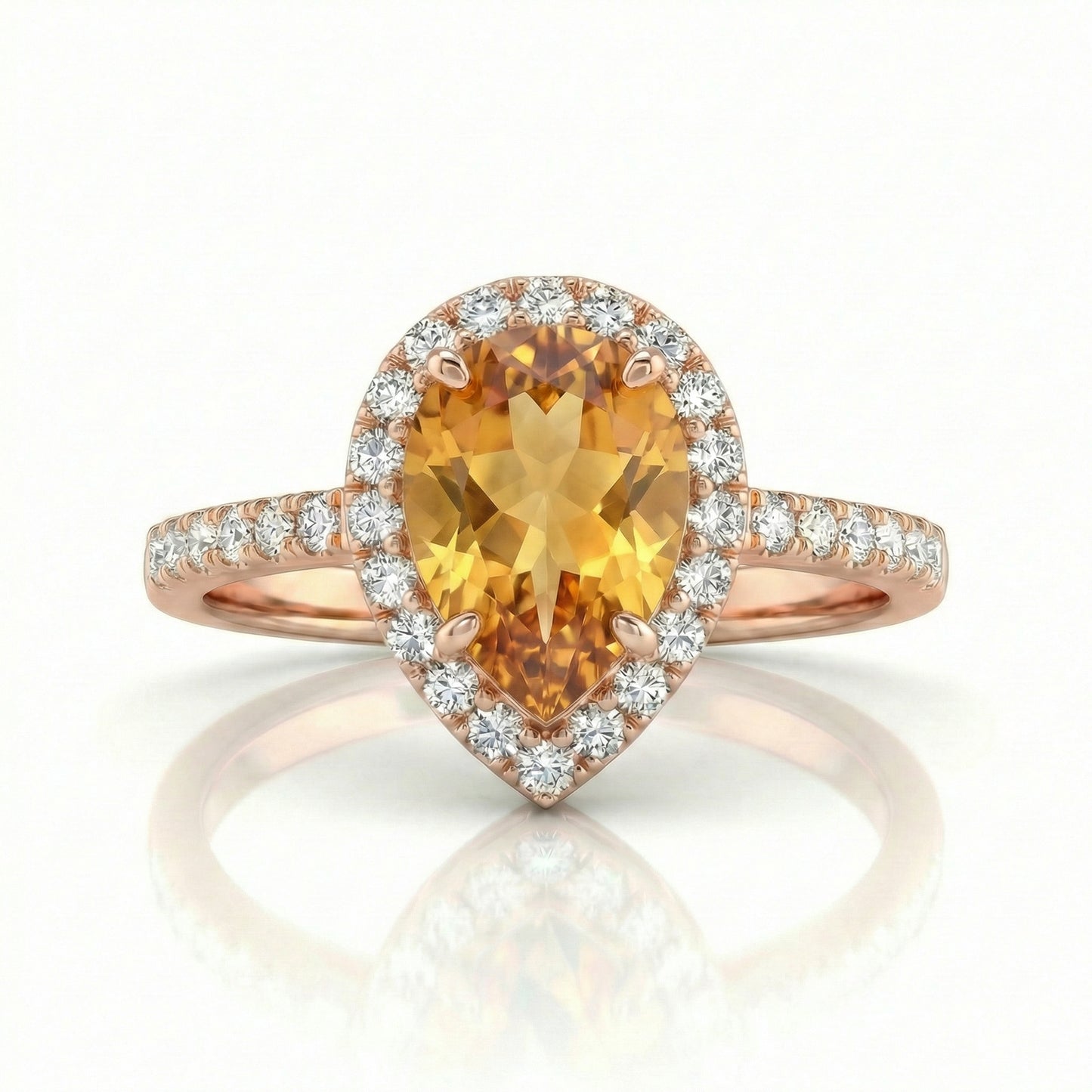 Auksinis žiedas su natūraliais akmenimis ir cirkoniais NAZ100