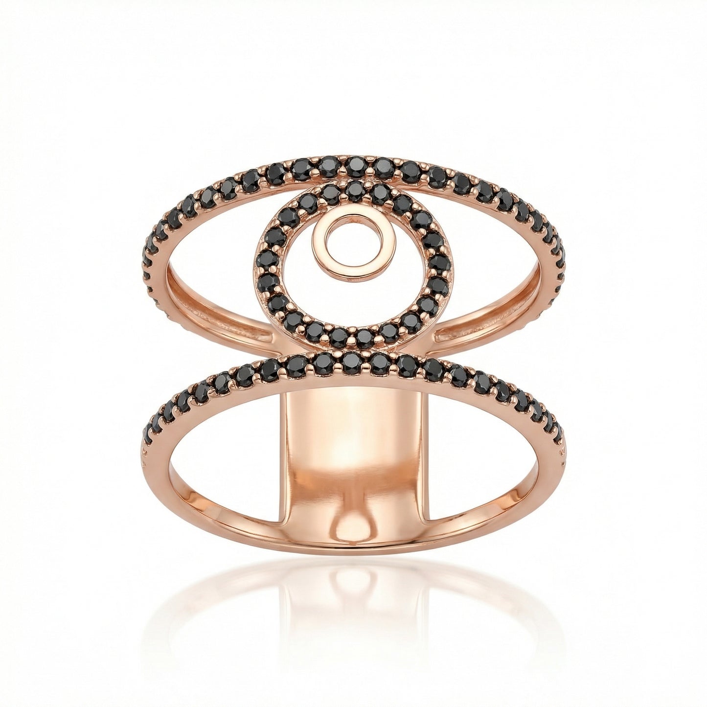 Auksinis žiedas su cirkoniais NEU007