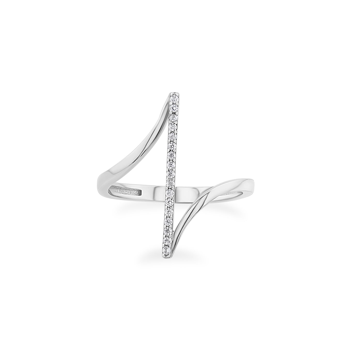 Auksinis žiedas su cirkoniais PMZ118