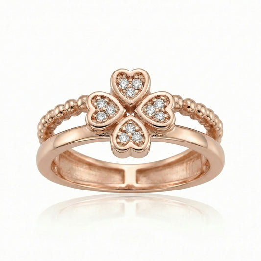 Auksinis žiedas su cirkoniais TUR0017