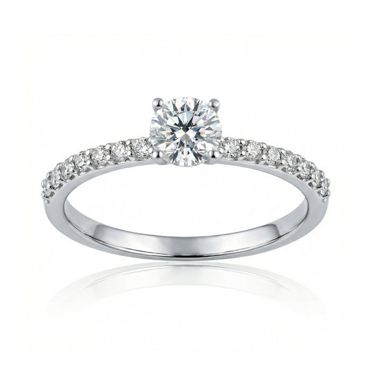 Sužadėtuvių žiedas su briliantais SUA001