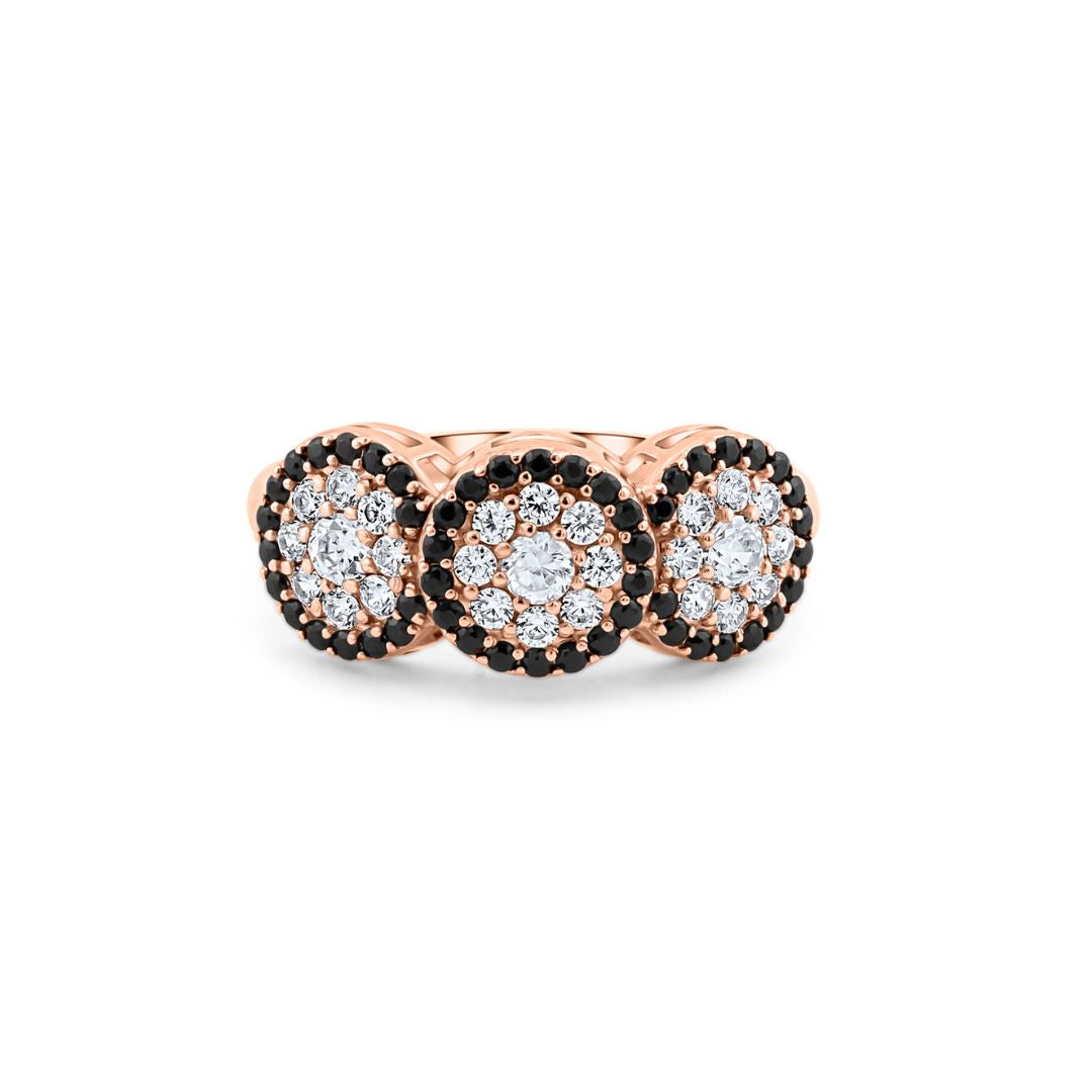 Auksinis žiedas su cirkoniais BUA015