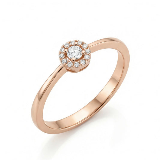 Auksinis žiedas su cirkoniais TUR0037