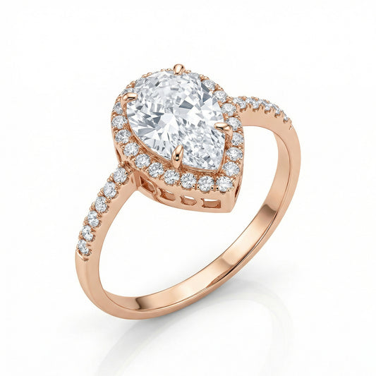 Auksinis žiedas su cirkoniais CAZ100