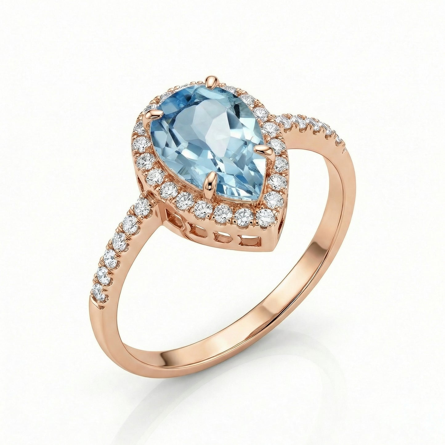 Auksinis žiedas su natūraliais akmenimis ir cirkoniais NAZ100