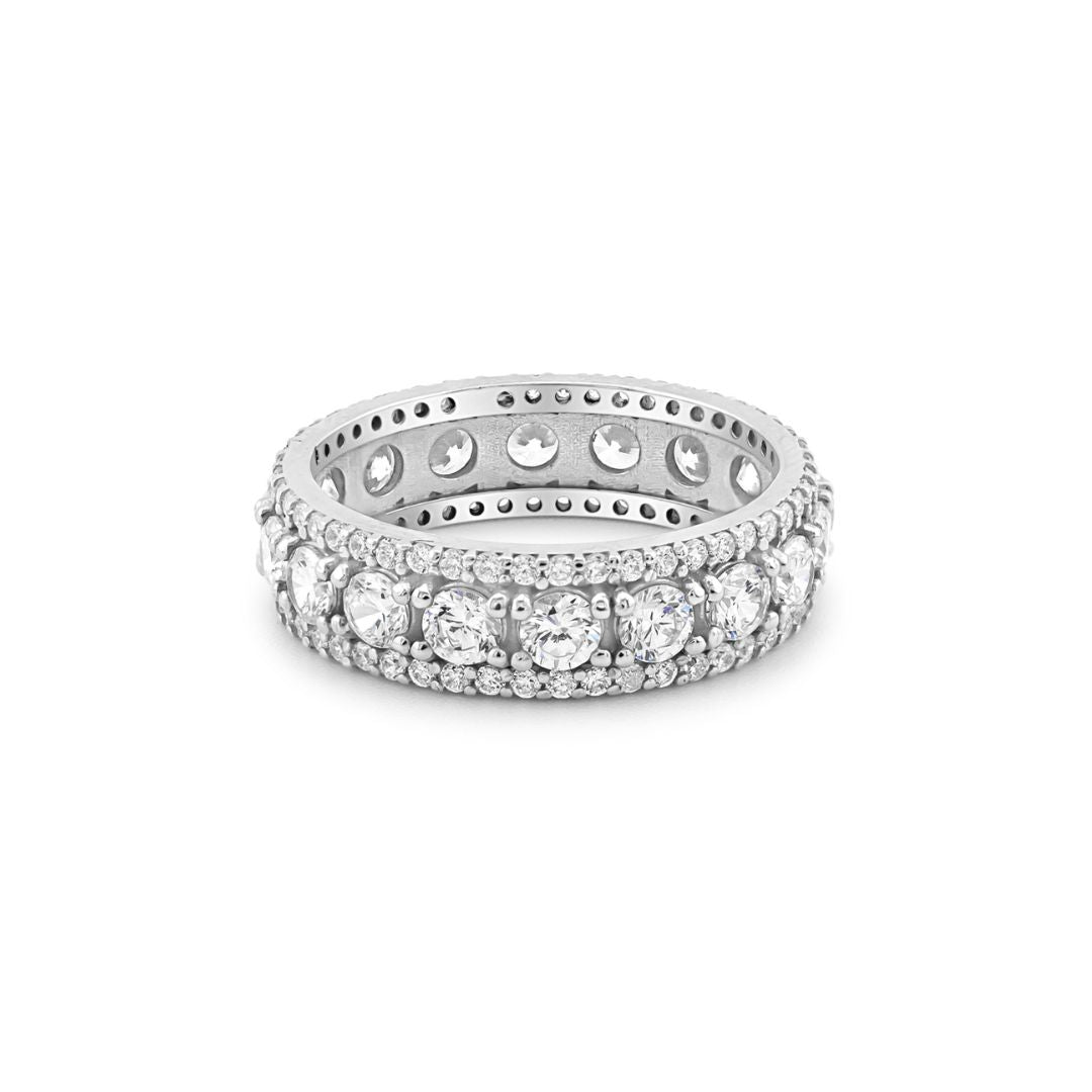 Auksinis žiedas su cirkoniais BUA016