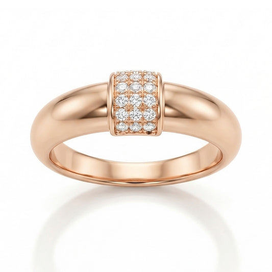 Auksinis žiedas su cirkoniais DMZ114