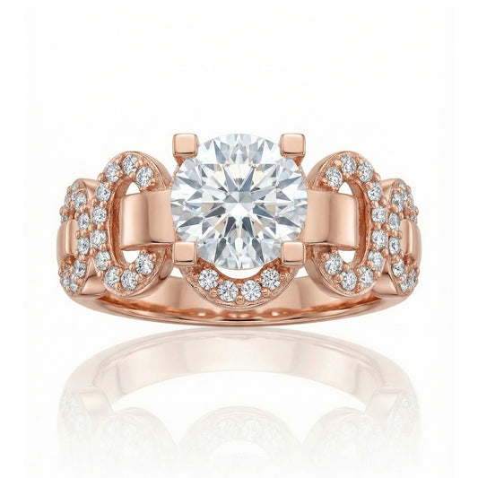 Auksinis žiedas su cirkoniais AA8