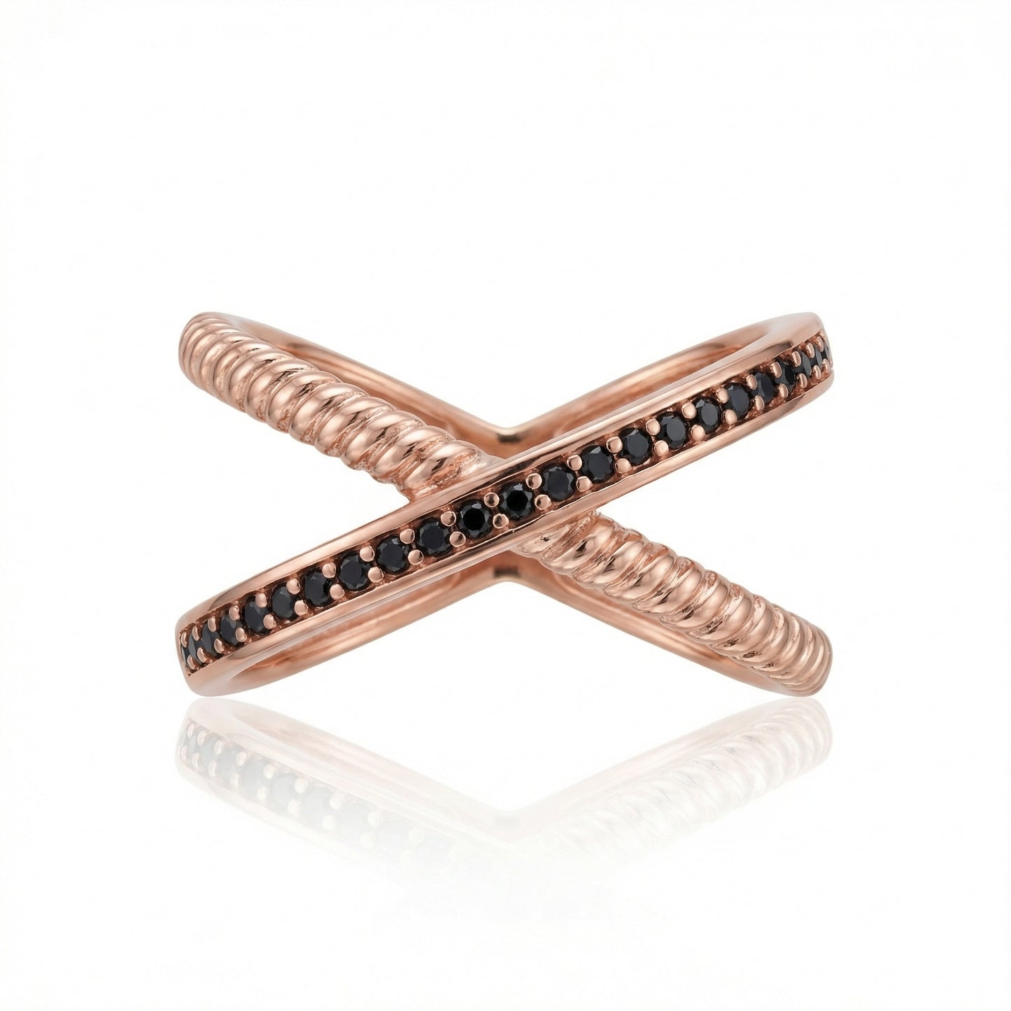 Auksinis žiedas su cirkoniais ZUR0051