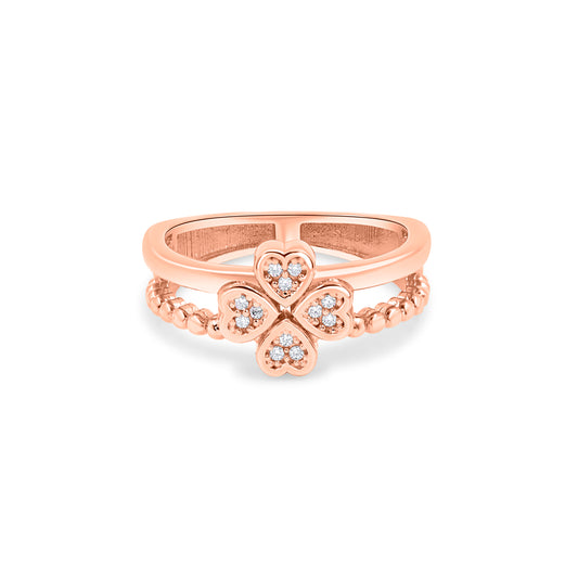 Auksinis žiedas su cirkoniais TUR0017