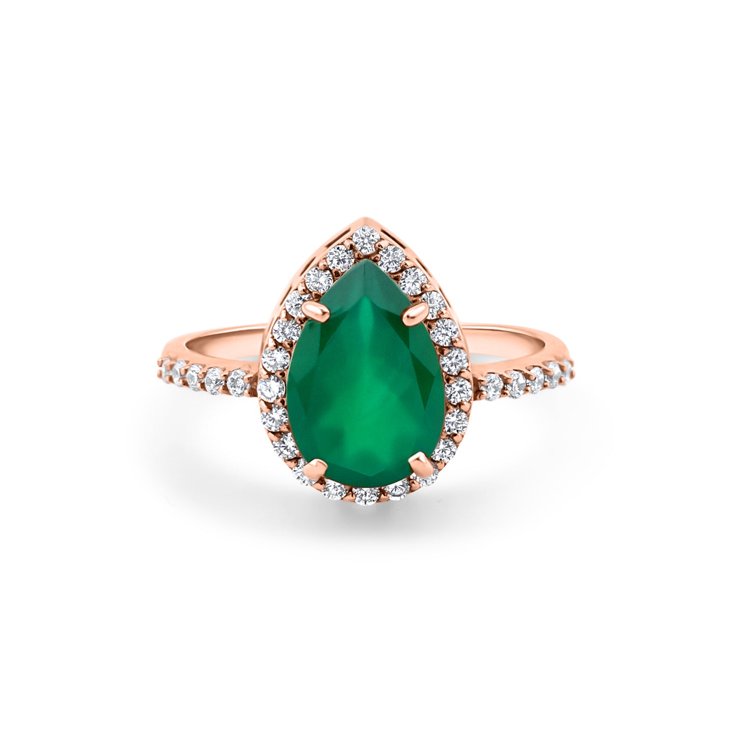 Auksinis žiedas su natūraliais akmenimis ir cirkoniais NAZ100