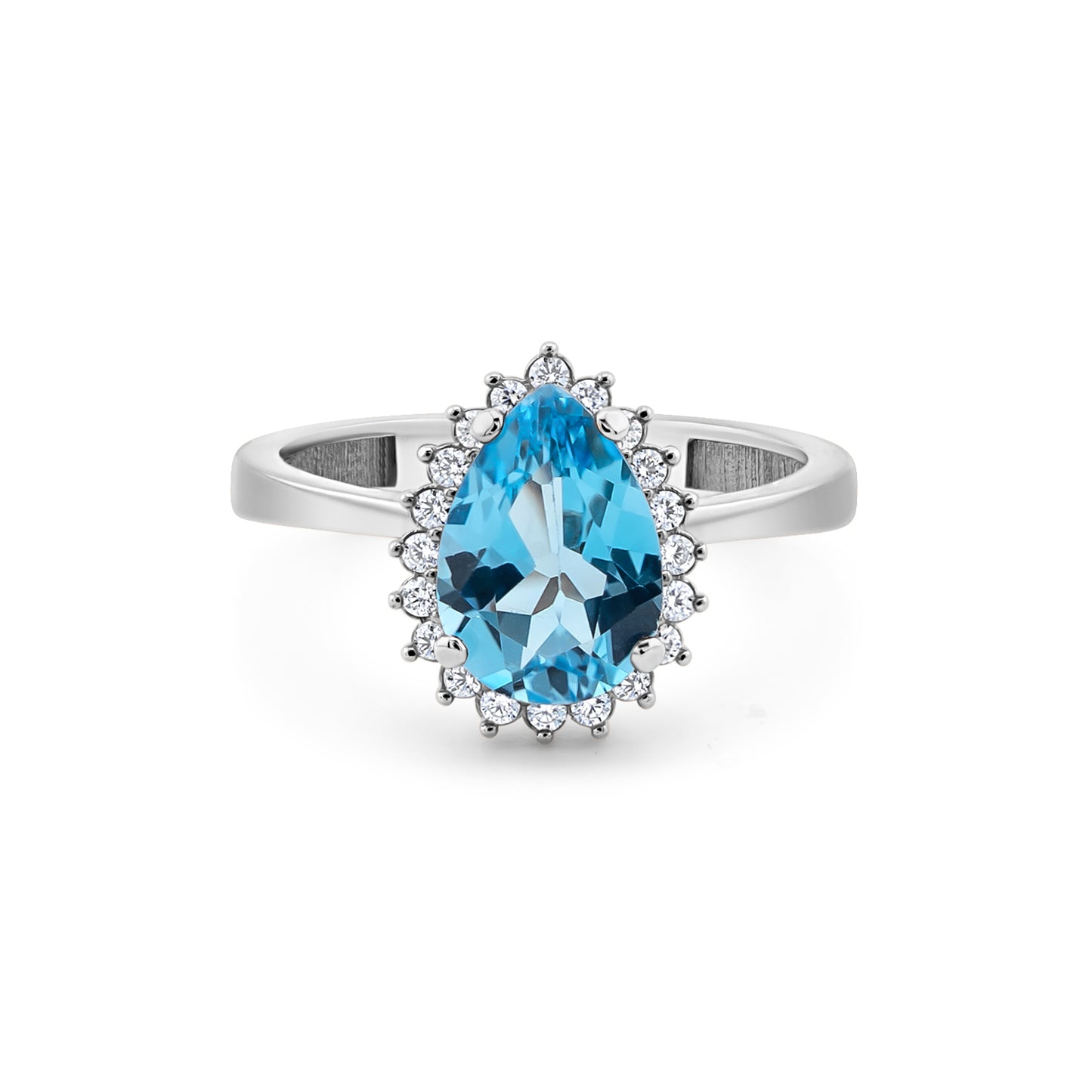 Auksinis žiedas su natūraliais akmenimis ir cirkoniais NAZ101