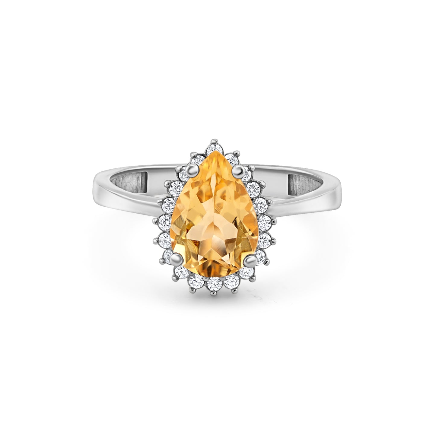 Auksinis žiedas su natūraliais akmenimis ir cirkoniais NAZ101