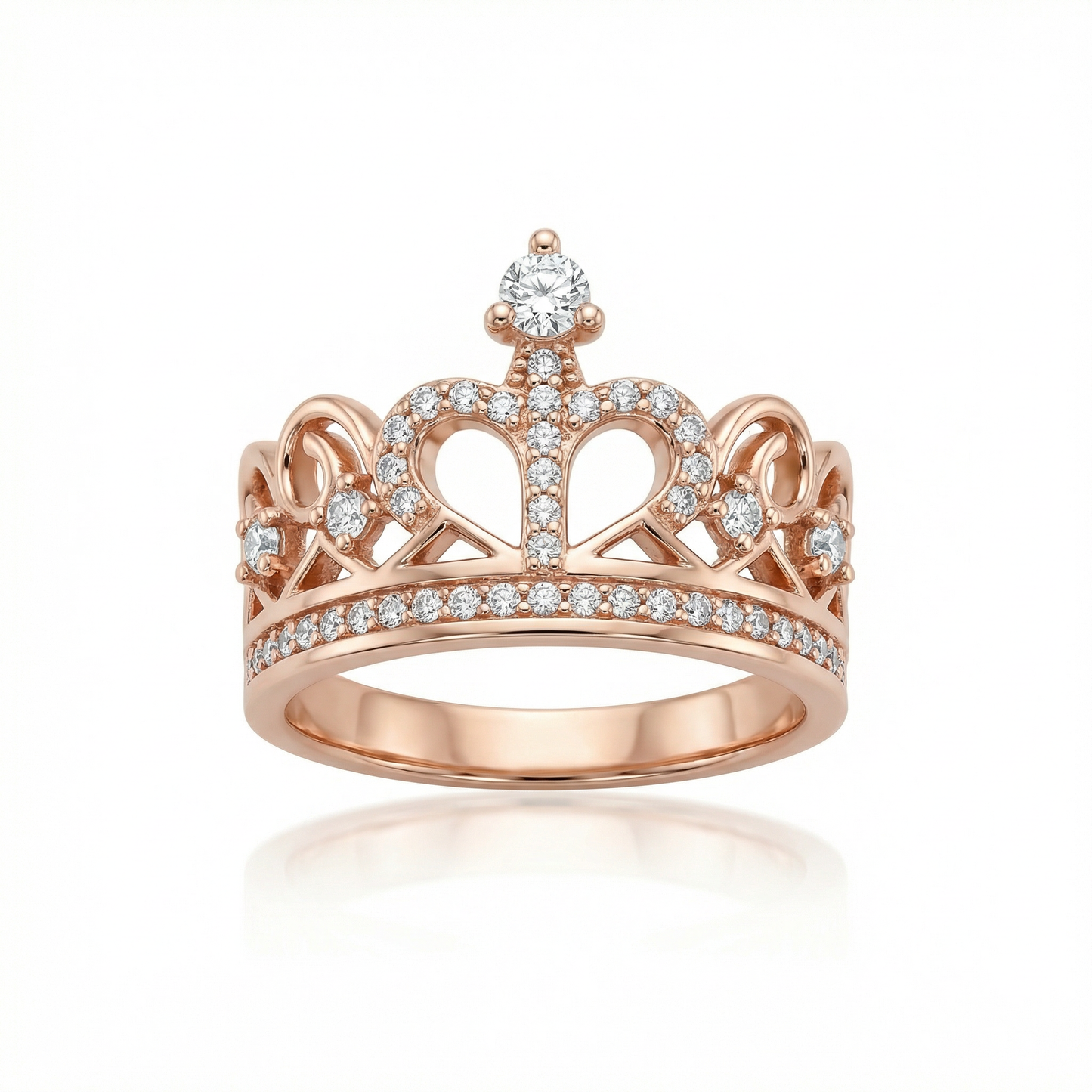 Auksinis žiedas "Karūna" DMZ117